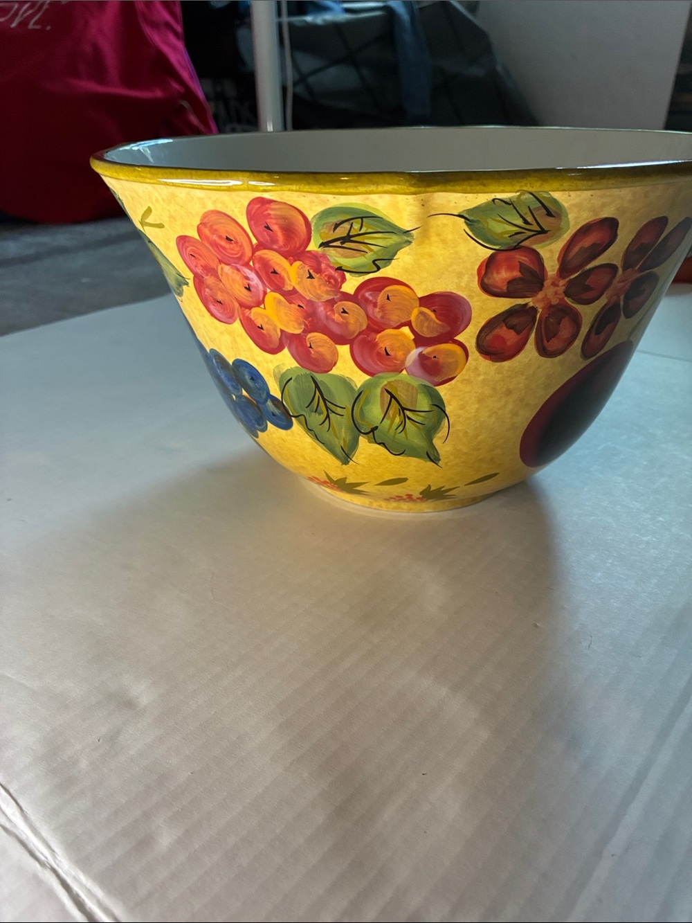 Raymond Waites Hand Painted Beautiful Serving  Bowl Microwave  -Dishwasher Safe
